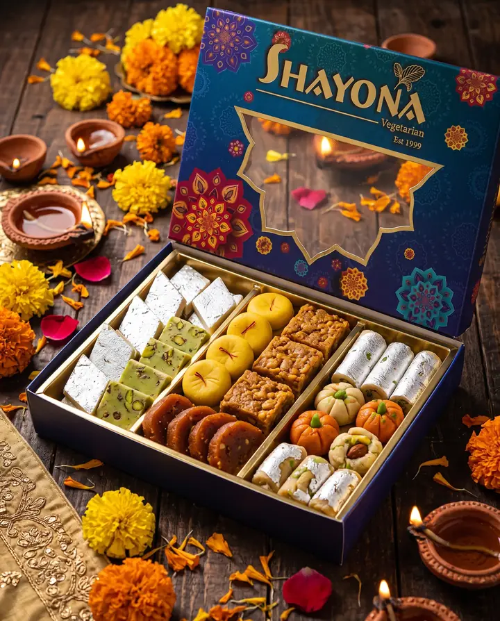 Shayona Blue Gift Box